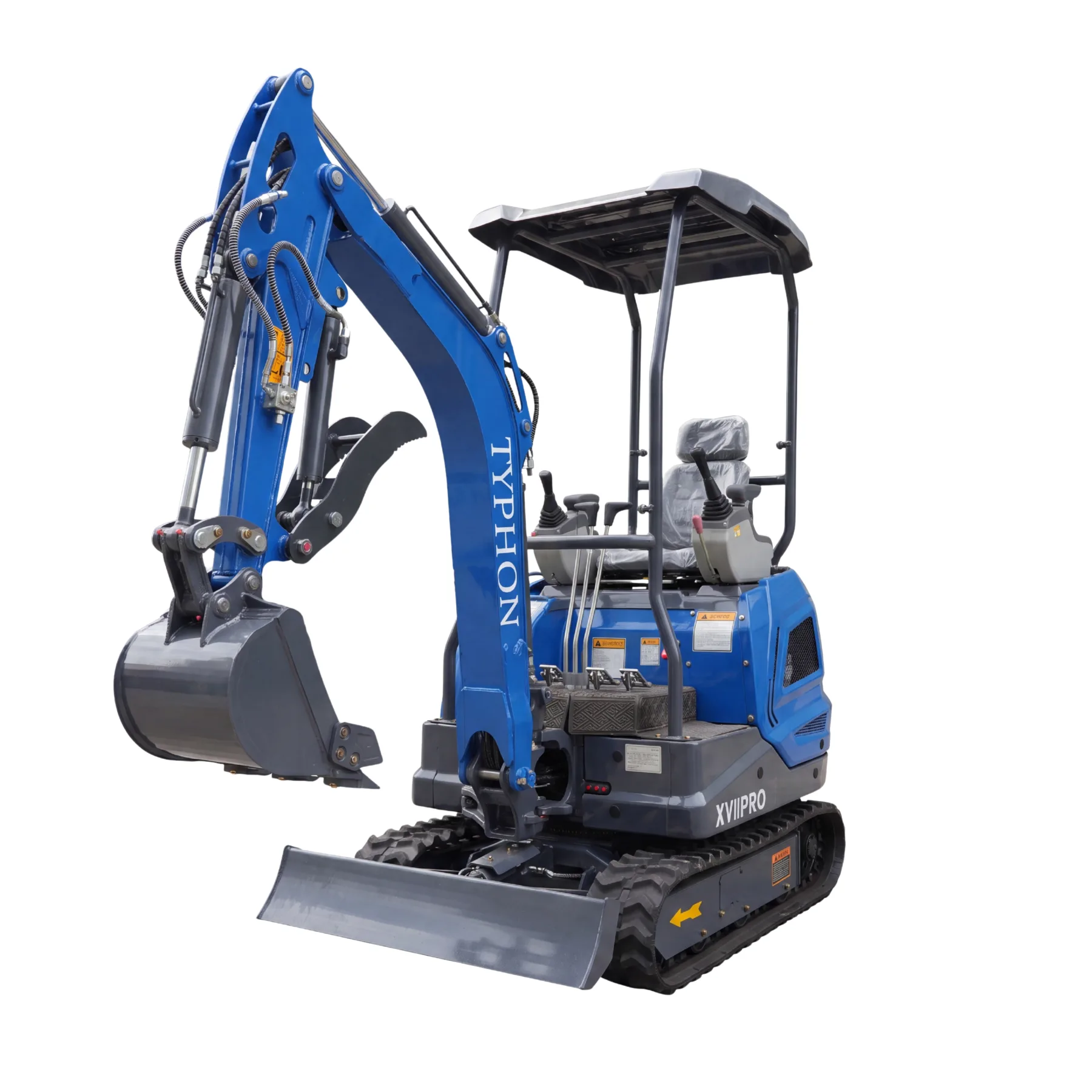 New TYPHON TERROR XVII PRO 3800 lb Mini Excavator – Kubota Diesel, Premium Hydraulics, 14kN Dig Force, Boom Swing - Image 4