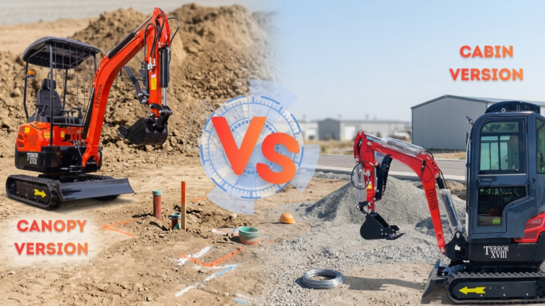 Mini Excavator Canopy vs Cabin: Which Is Right for You?