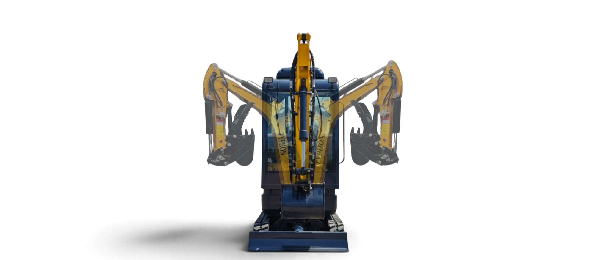TYPHON TERROR XVIII mini excavator swing technology