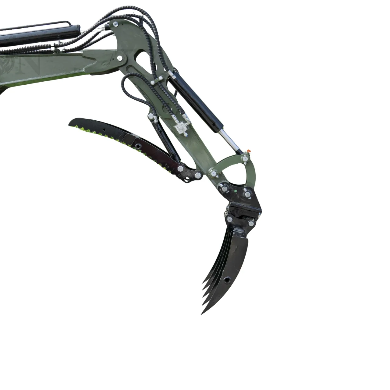 Mini Excavator Rake Compact Attachment General for for TERROR XXV and other 2.1-3 Ton Mini Excavators USA - Image 2