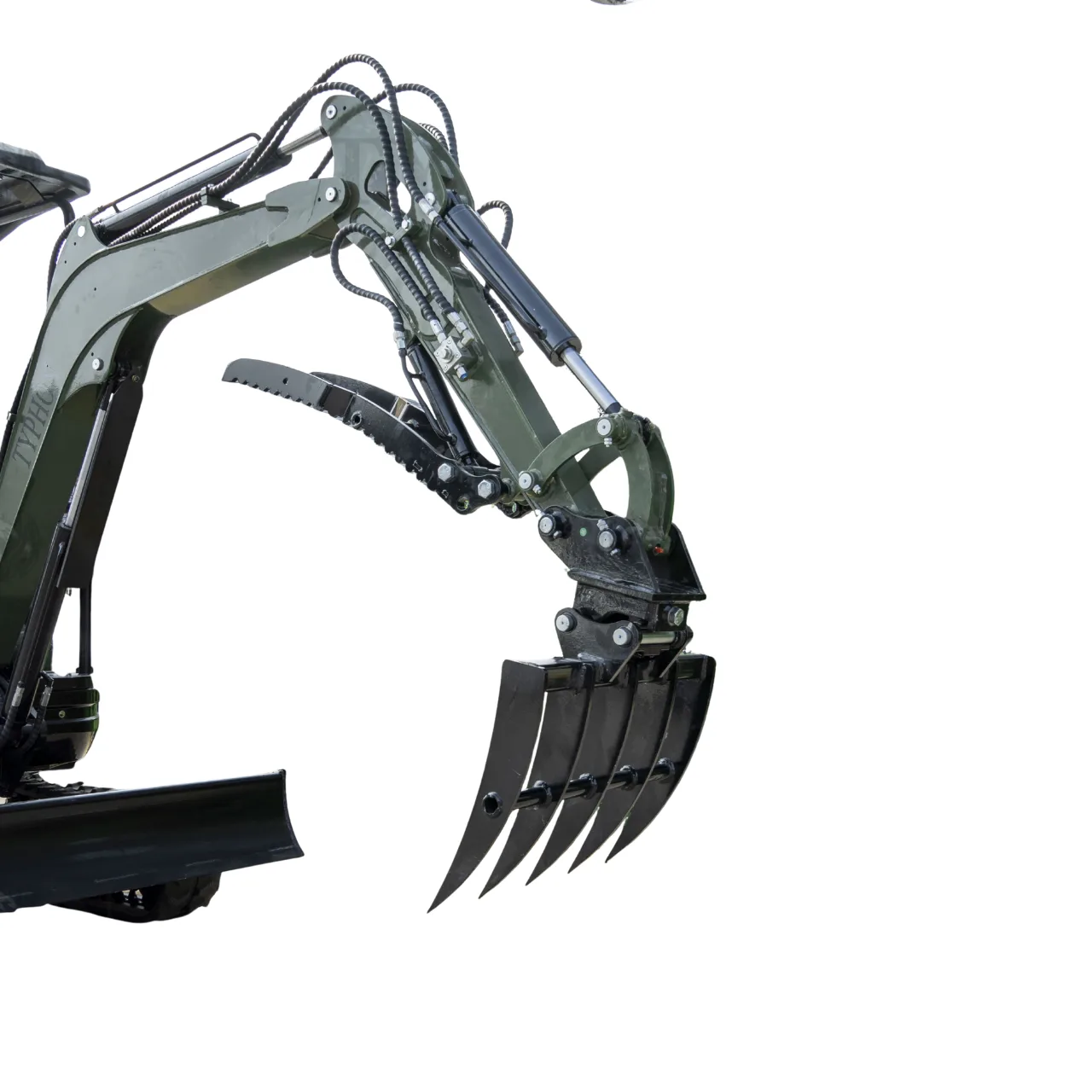 Mini Excavator Rake Compact Attachment General for for TERROR XXV and other 2.1-3 Ton Mini Excavators USA - Image 3