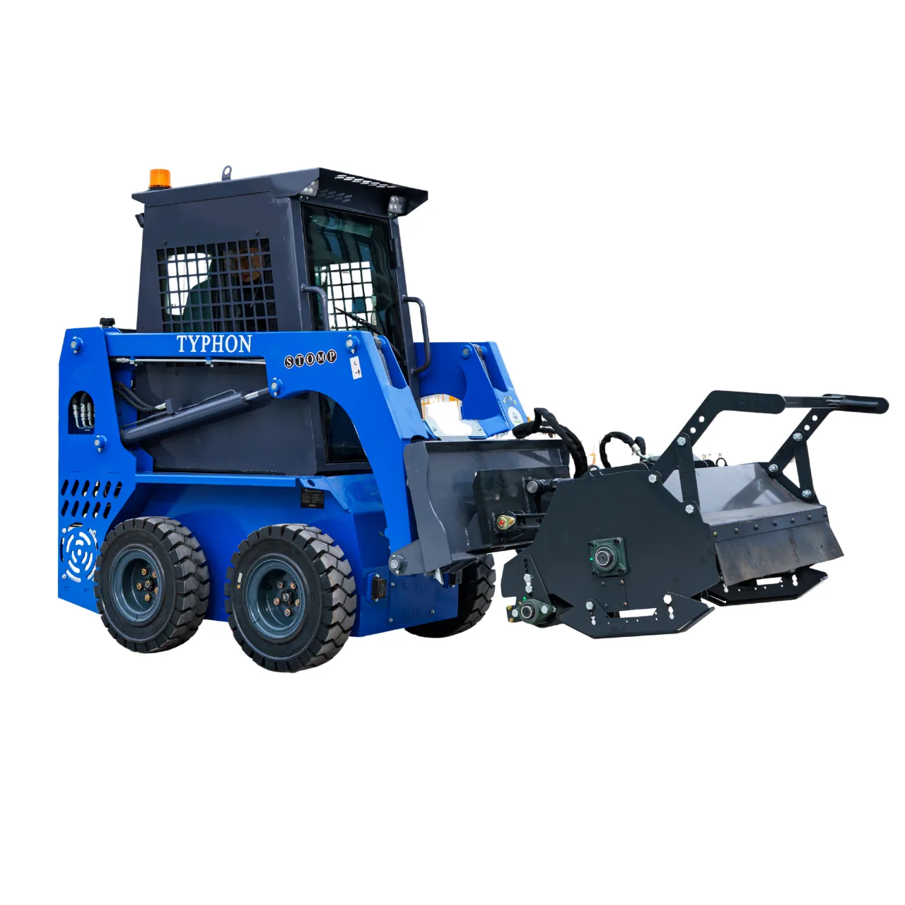New TYPHON STOMP X1300 & STOMP 509 Mini Skid Steer Forestry Mulcher Attachment - Image 3