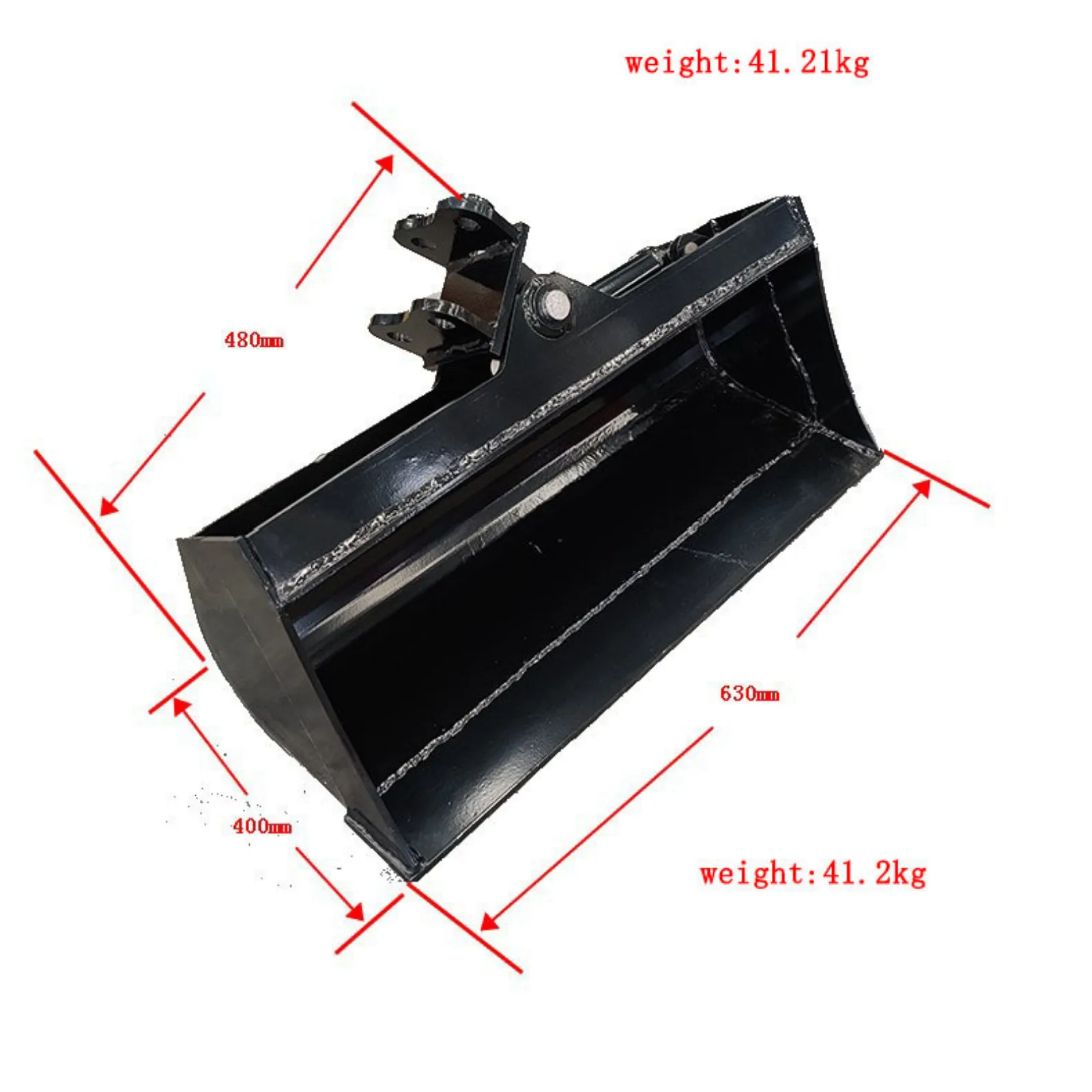600mm Tilting Bucket: Attachment for TYPHON Mini Excavators USA - Image 4