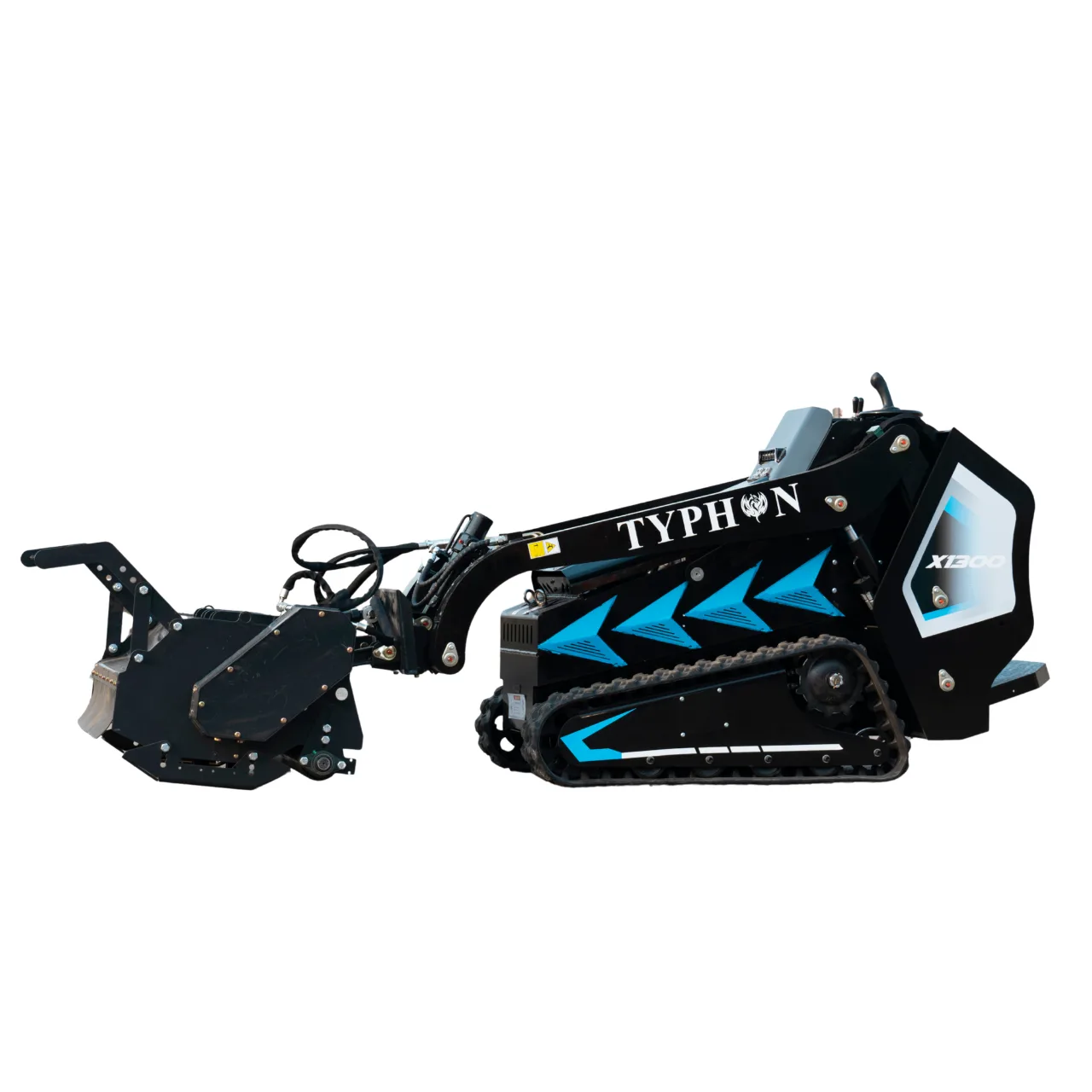 New TYPHON STOMP X1300 & STOMP 509 Mini Skid Steer Forestry Mulcher Attachment - Image 4