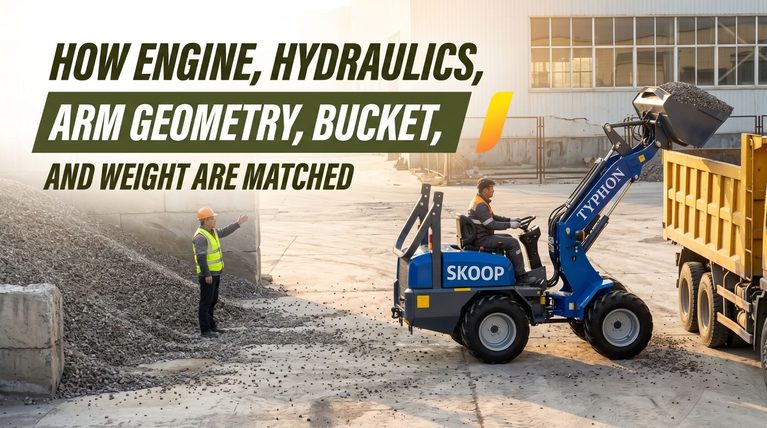 How Engine, Hydraulics, Arm Geometry, Bucket, and Weight Are Matched in a Wheel Loader