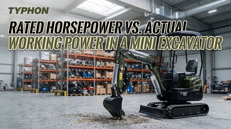 Rated Horsepower vs. Actual Working Power in a Mini Excavator